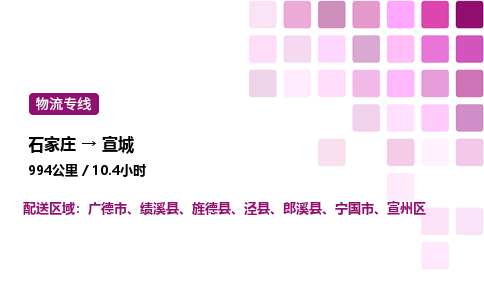 石家莊到宣城專線直達-石家莊至宣城貨運公司-專業(yè)物流運輸專線